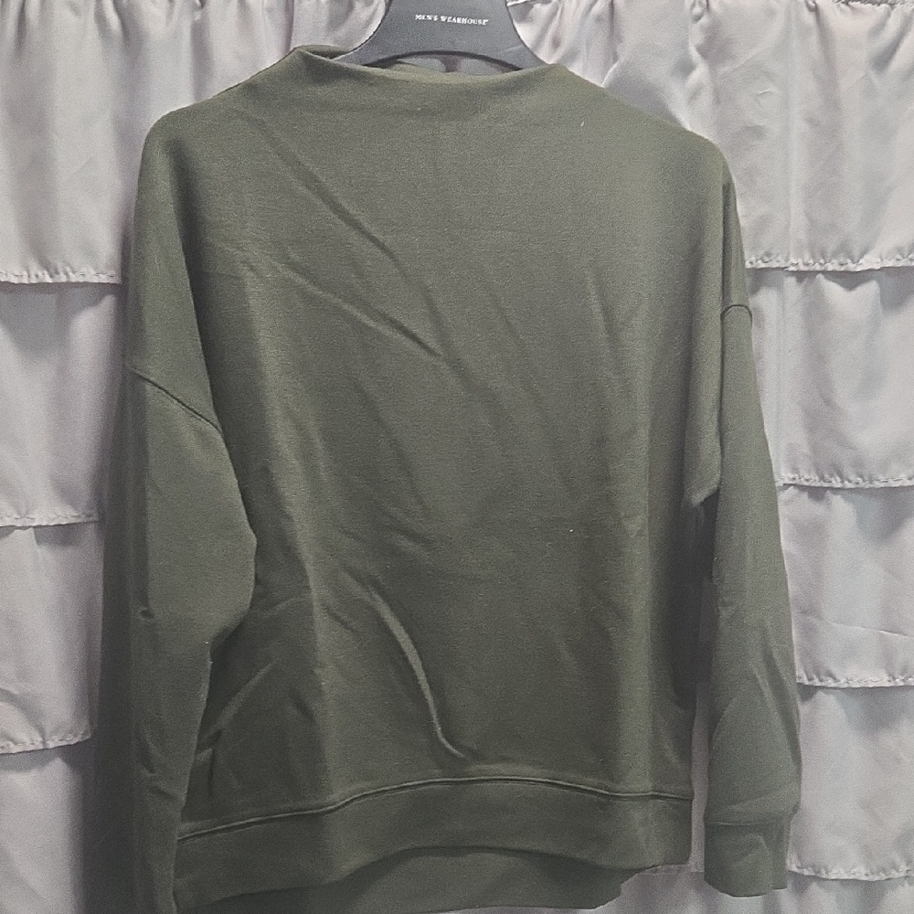 Cynthia Rowley Men's Olive Crewneck Sweater